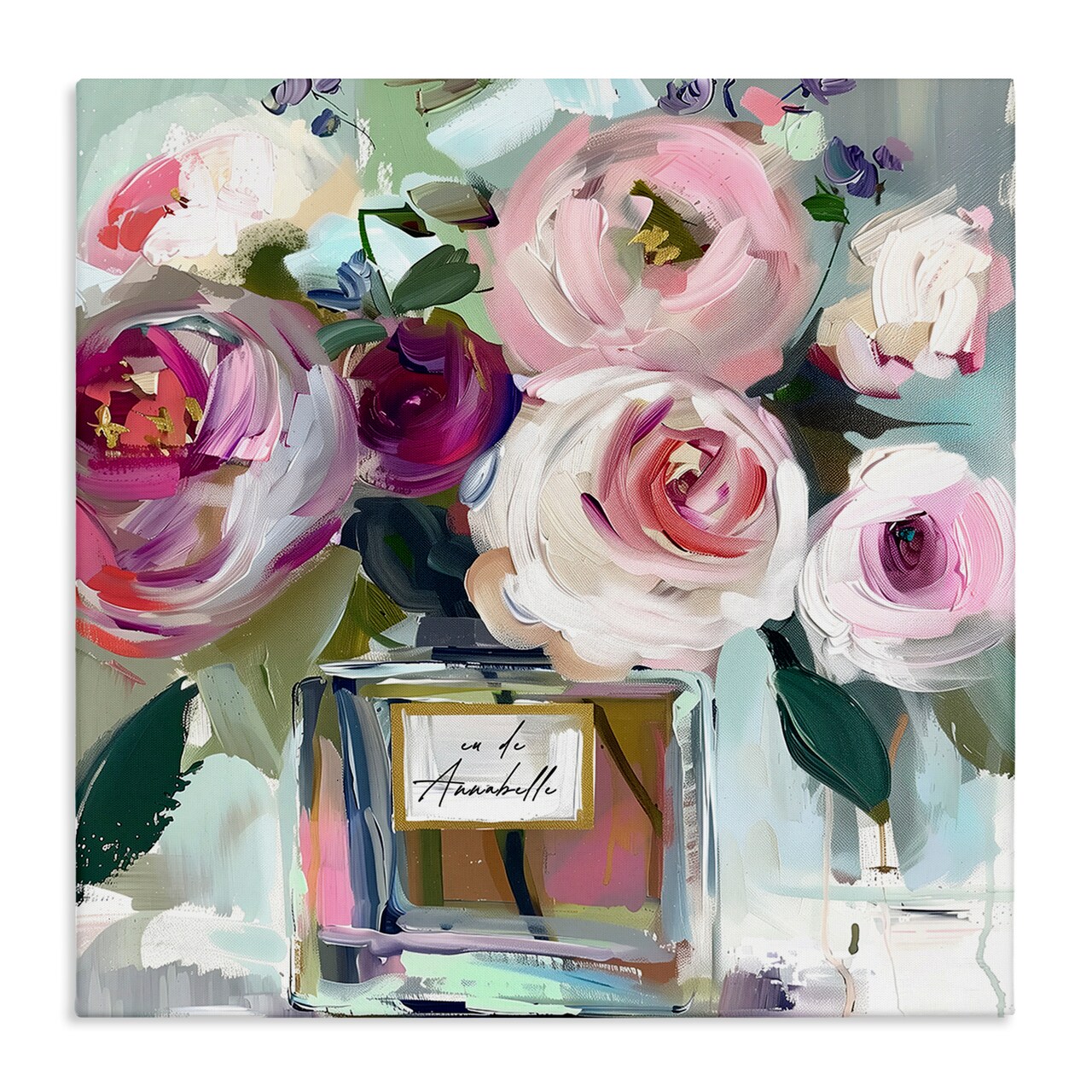 Stupell Industries Roses Are Pink Bouquet Canvas By Annabelle Hall